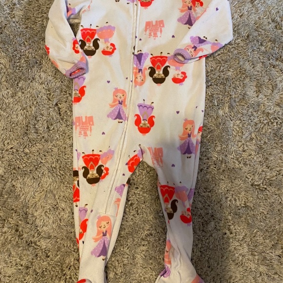 Toddler girls fleece pajamas - Picture 3 of 5